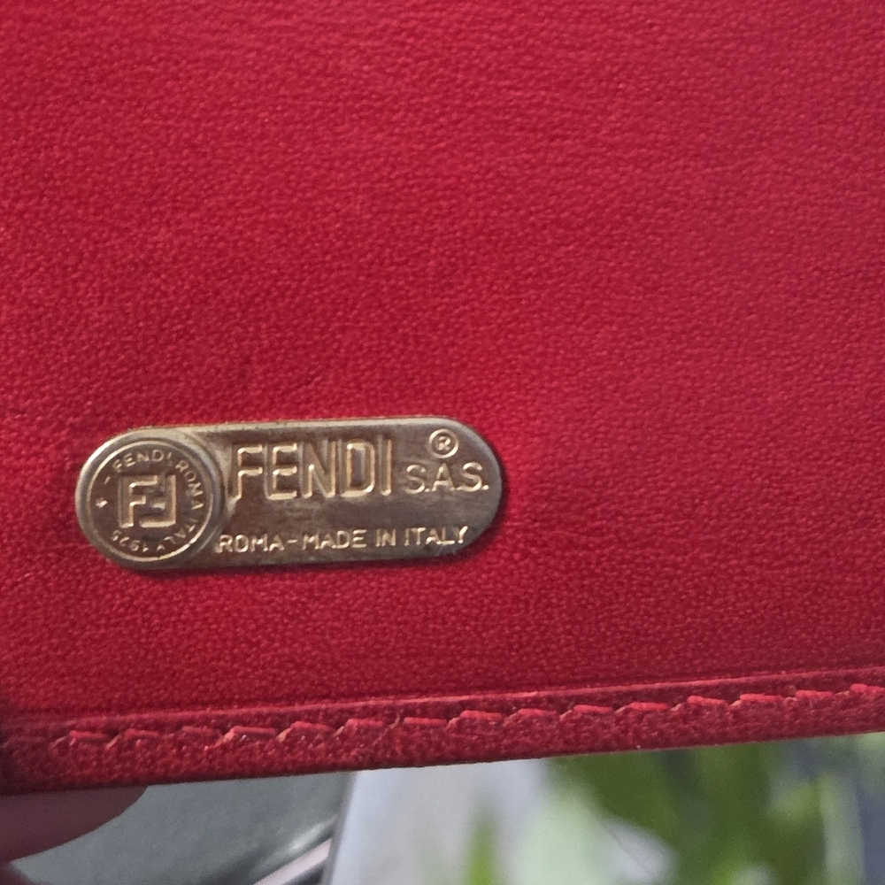 FENDI KISS LOCK LEOPARD PRINT WALLET- Vintage - Picture 8 of 9